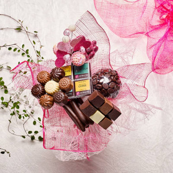 Bouquet Lumière de ma vie et Ensemble de chocolats